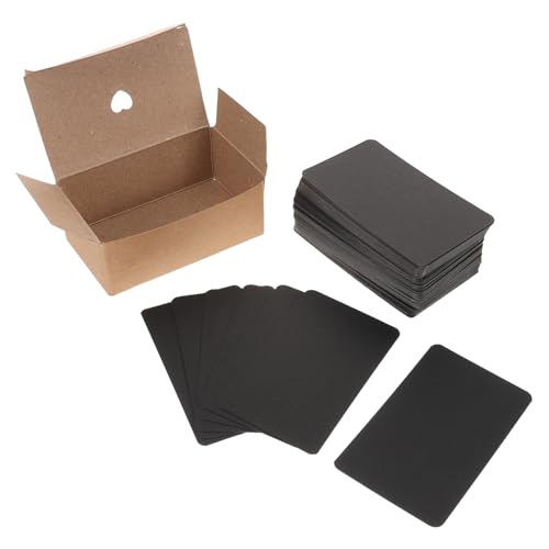 Veemoon 100Stücke Leere Schwarze Karten aus Kraftkarton Blanko Spielkarten DIY Grußkarten Karteikarten für Kreative Projekte für Lernen und Freizeitaktivitäten Veemoon 100Stücke Leere Schwarze Karten aus Kraftkarton Blanko Spielkarten DIY Grußkarten Karteikarten für Kreative Projekte für Lernen und Freizeitaktivitäten von Veemoon