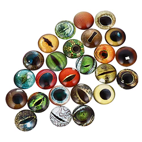 Veemoon 100Stücke Leuchtende Augen Cabochons für DIY Schmuck Nachtleuchtende Tieraugen für Bastelprojekte Dekoration von Kleidung und Schuhen von Veemoon