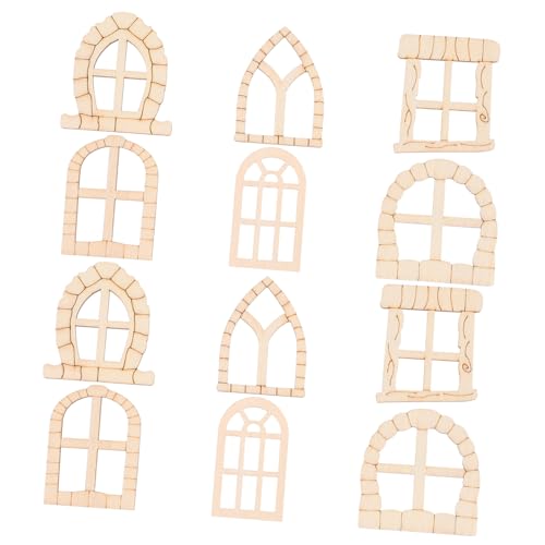 Veemoon 100Stücke Mini Holzfenster für DIY Gartenkunst Unvollendete Hölzerne Feentüren Gartenskulptur Dekoration Hofgestaltung Natürliche für Verschiedene Bereiche Veemoon 100Stücke Mini Holzfenster für DIY Gartenkunst Unvollendete Hölzerne Feentüren Gartenskulptur Dekoration Hofgestaltung Natürliche für Verschiedene Bereiche von Veemoon