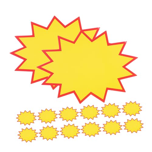 Veemoon 100Stücke Preisschilder Leere Preisbezeichnungen Für Supermärkte Einzelhandel Kleine Preisanzeigeetiketten Burst Für Werbung von Veemoon