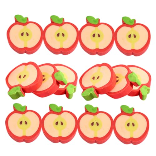 Veemoon 100Stücke Radiergummis Apfelform Kawaii Radiergummis für Schule Kreative Designs für Studenten als für Bürobedarf von Veemoon