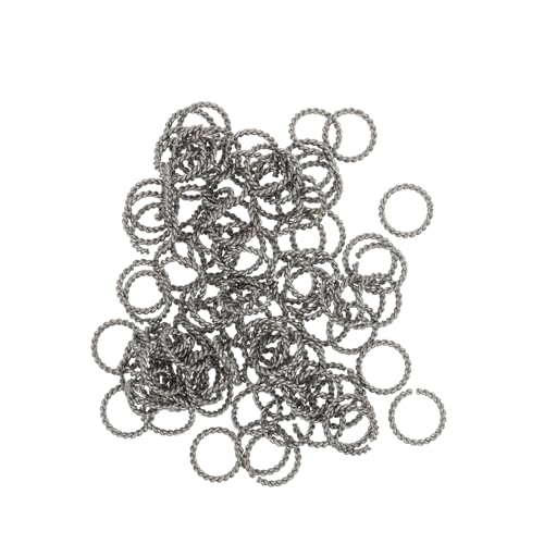 Veemoon 100Stücke Sprungringe Twisted Jump Ringe für DIY Schmuckherstellung Rostfrei und Langlebig für Armbänder und Stahlfarbe Veemoon 100Stücke Sprungringe Twisted Jump Ringe für DIY Schmuckherstellung Rostfrei und Langlebig für Armbänder und Stahlfarbe von Veemoon