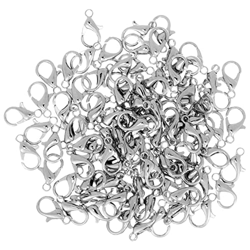 Veemoon 100Stücke Zinklegierungs Verschlüsse für DIY Schmuck Hummerverschlüsse für Armbänder Langlebig für Schmuckherstellung und Bastelprojekte Veemoon 100Stücke Zinklegierungs Verschlüsse für DIY Schmuck Hummerverschlüsse für Armbänder Langlebig für Schmuckherstellung und Bastelprojekte von Veemoon