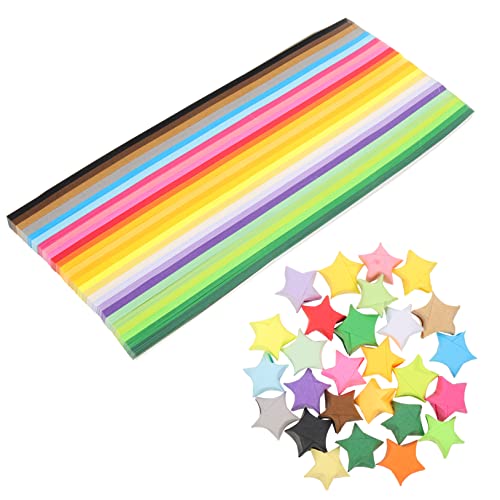 Veemoon 1030Blätter DIY Origami Papier Sternenpapier Streifen Für Partydekoration Handwerk Faltprojekte Für Erwachsene Einfach Zu Verwenden von Veemoon