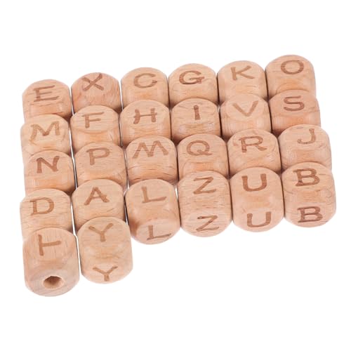 Veemoon 104 Stück Teiliges Buchstaben holzperlen Quadratisch aus Buchenholz Vielseitig für DIY Schmuck Armbänder und Halsketten Stabile Leichte Bastelperlen zum Auffädeln und Gestalten Veemoon 104 Stück Teiliges Buchstaben holzperlen Quadratisch aus Buchenholz Vielseitig für DIY Schmuck Armbänder und Halsketten Stabile Leichte Bastelperlen zum Auffädeln und Gestalten von Veemoon