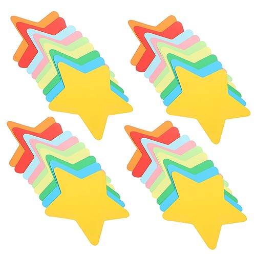 Veemoon 108 Stück Bunte Papierstern Ausschnitte für Kreative Bastelprojekte Niedliche Wanddekoration für Kinderzimmer Partys und Feiertage für DIY Scrapbooking und Mehr von Veemoon