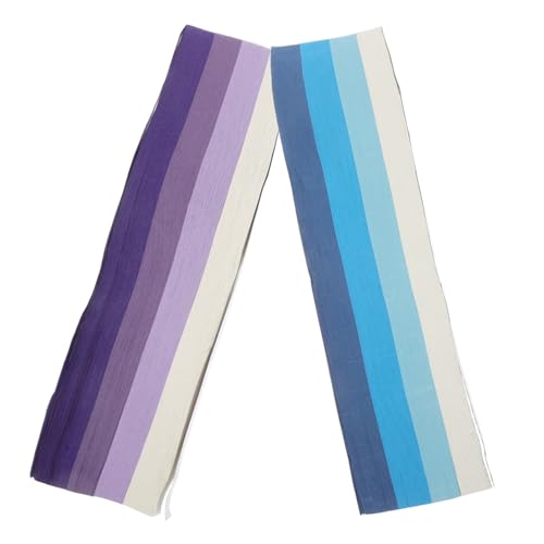 Veemoon 1080 Stück Teiliges Origami Streifen Farbverlauf Blau und Lila Bastelpapier für DIY Faltpapier für Sternfaltungen für Familienbasteln und Kreative Freizeitgestaltung von Veemoon