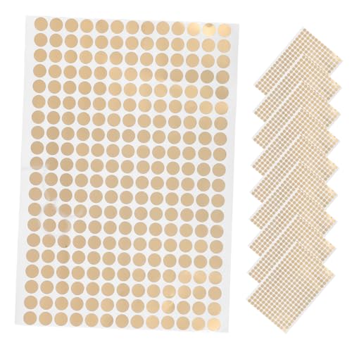 Veemoon 10Blätter Selbstklebende Runde Etiketten Goldene Copperboard Punktetiketten Codieren Sortieren und Versiegeln für Büro und Zuhause Veemoon 10Blätter Selbstklebende Runde Etiketten Goldene Copperboard Punktetiketten Codieren Sortieren und Versiegeln für Büro und Zuhause von Veemoon