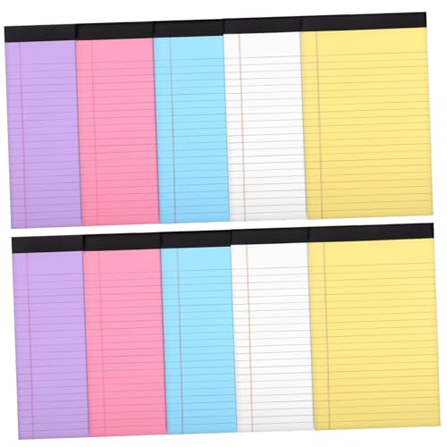 Veemoon 10Er-Packung Farbiger Notizblock Notizbuch Notizblöcke für die Arbeit legal regiert treffen Server-Notizblock Mini-Notizblöcke Nette Notizpolster Kratzpad Papier Veemoon 10Er-Packung Farbiger Notizblock Notizbuch Notizblöcke für die Arbeit legal regiert treffen Server-Notizblock Mini-Notizblöcke Nette Notizpolster Kratzpad Papier von Veemoon