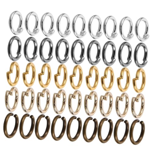 Veemoon 10Er-Packungen Biegeringe aus Metall in Robuste DIY Schmuckverbinder für Ohrringe Halsketten Armbänder Vielseitige Schmuckherstellung Zubehör für Einsteiger und Profis Veemoon 10Er-Packungen Biegeringe aus Metall in Robuste DIY Schmuckverbinder für Ohrringe Halsketten Armbänder Vielseitige Schmuckherstellung Zubehör für Einsteiger und Profis von Veemoon