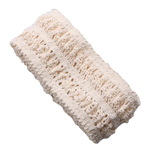 Veemoon 10M Elastisches Baumwoll Spitzenband DIY Zubehör Spitzenbesatz Beige für Haarschleifen Haarbänder Mädchenkleider und Festliche Dekorationen von Veemoon