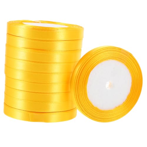 Veemoon 10Rollen Geschenkband Satinband Für Geschenkverpackungen Und Dekoration Pro Für Hochzeiten Partys Und DIY Bastelprojekte Glänzendem von Veemoon