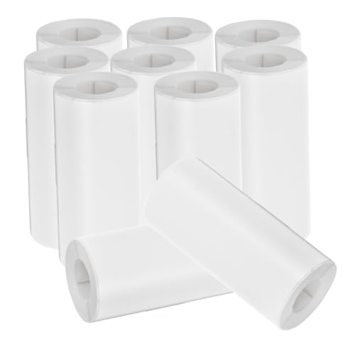 Veemoon 10Rollen Selbstklebendes Thermopapier für Tragbare Mini Drucker Hochwertiges Nachfüllpapier für Sofortbildkameras für Fotos Notizen und Etiketten von Veemoon