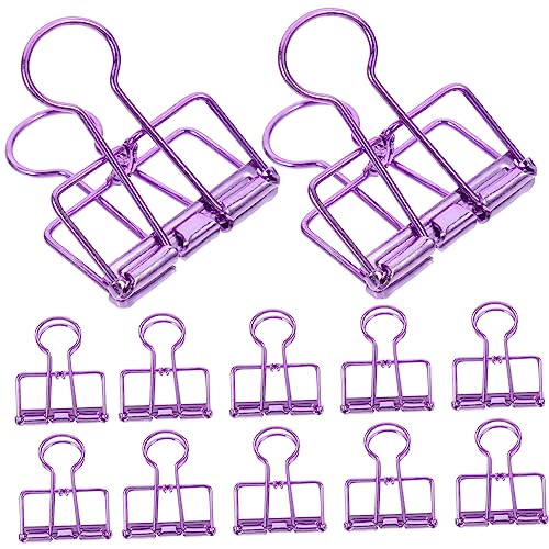 Veemoon 10Stücke Binder Clips Sternform Mittlere Dekorative Büroklammern für Büro Robuste Rostbeständige Clips zur Organisation von Dokumenten und Notizen von Veemoon