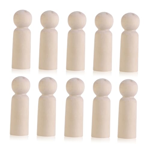 Veemoon 10Stücke DIY Holzfiguren Leere Peg Dolls für Hochzeitstorte Bastelideen Tortendekoration für Hochzeitsfeier und Kreative Projekte Veemoon 10Stücke DIY Holzfiguren Leere Peg Dolls für Hochzeitstorte Bastelideen Tortendekoration für Hochzeitsfeier und Kreative Projekte von Veemoon