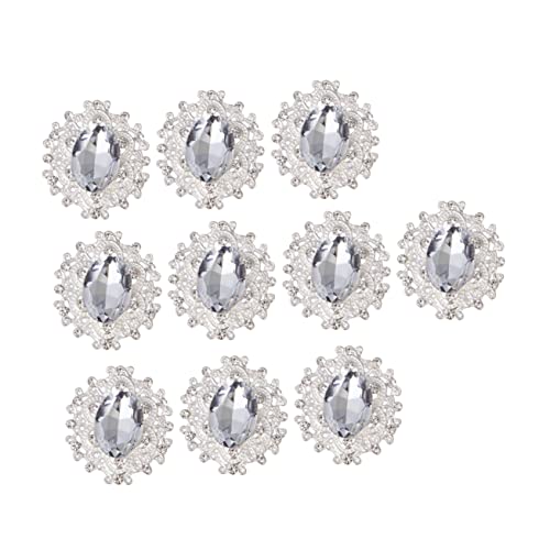 Veemoon 10Stücke DIY Strass Paster Legierung Schmuckornamente für Handgemachte Broschen und Kleidungsdekorationen für Bastelprojekte und Schmuckzubehör Veemoon 10Stücke DIY Strass Paster Legierung Schmuckornamente für Handgemachte Broschen und Kleidungsdekorationen für Bastelprojekte und Schmuckzubehör von Veemoon