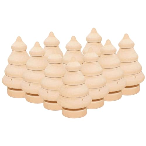 Veemoon 10Stücke DIY Weihnachtsbaum Unvollendete Hölzerne Weihnachtsbaum Zum Basteln Holzfiguren Für Weihnachtsdekoration Veemoon 10Stücke DIY Weihnachtsbaum Unvollendete Hölzerne Weihnachtsbaum Zum Basteln Holzfiguren Für Weihnachtsdekoration von Veemoon