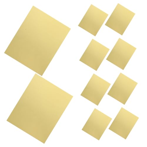 Veemoon 10Stücke Goldfarbenes Kartonpapier Glänzend und Metallic für DIY Karten Einladungen Scrapbooking und Bastelprojekte von Veemoon