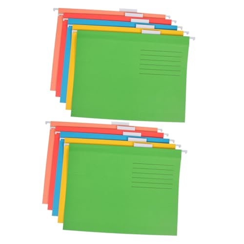 Veemoon 10Stücke Hängende Dateiordner Bunte Hängemappen mit Stabilen Haken Robuste Ordner für Büroorganisation für Aktenablage und Dokumentenaufbewahrung Veemoon 10Stücke Hängende Dateiordner Bunte Hängemappen mit Stabilen Haken Robuste Ordner für Büroorganisation für Aktenablage und Dokumentenaufbewahrung von Veemoon