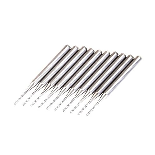 Veemoon 10Stücke Hartmetall Pcb Schaftfräser für Cnc Fräsen Präzise Endmill für Elektronik Modellbau Schmuckherstellung für Kunststoffe Veemoon 10Stücke Hartmetall Pcb Schaftfräser für Cnc Fräsen Präzise Endmill für Elektronik Modellbau Schmuckherstellung für Kunststoffe von Veemoon