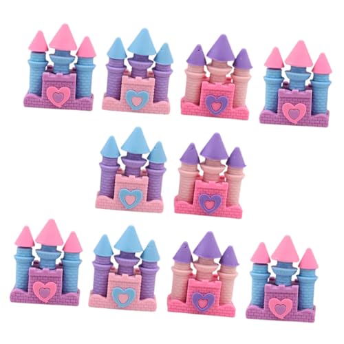 Veemoon 10Stücke Kawaii Radiergummis im Schloss Design Niedliche Cartoon Radierer für Kreative Schreibwaren Geschenkidee für Mädchen und Schulbedarf von Veemoon