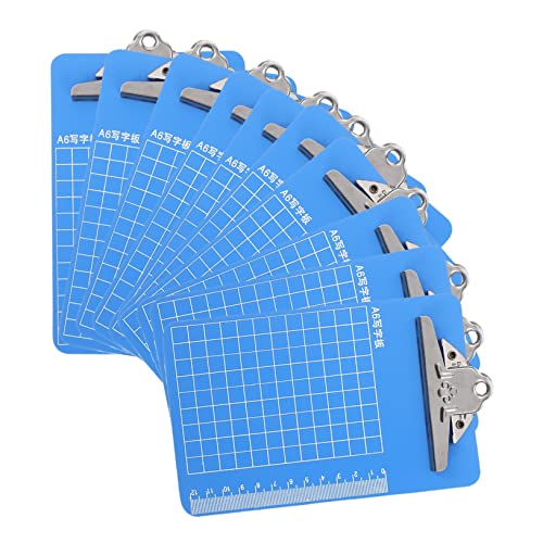 Veemoon 10Stücke Klemmbrett mit Clip Dokumenten Organizer und Schreibauflagen für Schule Büro und Designer mit Praktischem Aufhängedesign von Veemoon