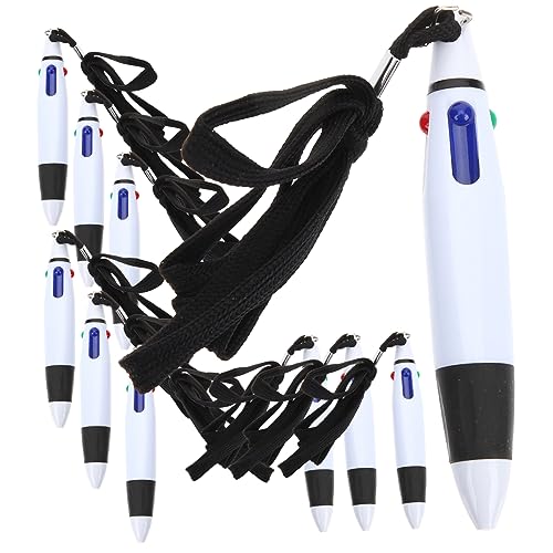 Veemoon 10Stücke Kugelschreiber Mit Aufhängeschnur Multifunktionsballpoint Stifte Für Schule Und Büro Für Kreative Markierungen Und Notizen von Veemoon