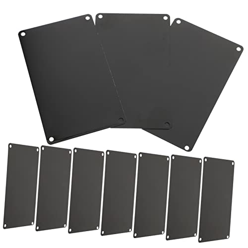 Veemoon 10Stücke Leere Metallplatten Wandmontage Aluminium Türschilder Blanko Für Büro Und Zuhause Mit Löchern Gravieren Und Beschriften Veemoon 10Stücke Leere Metallplatten Wandmontage Aluminium Türschilder Blanko Für Büro Und Zuhause Mit Löchern Gravieren Und Beschriften von Veemoon