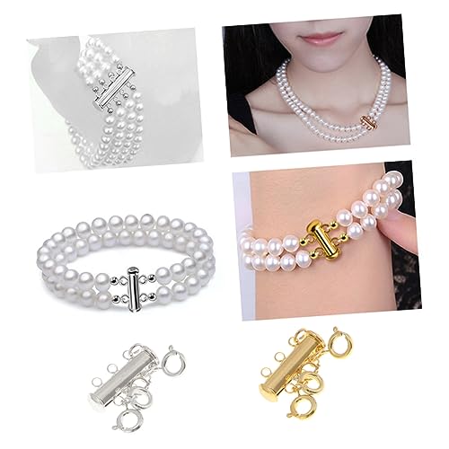 Veemoon 10Stücke Magnetverschluss für und Armbänder Goldene und Versilberte Messing Schmuckverbindungen für DIY Schmuckherstellung und Silber von Veemoon