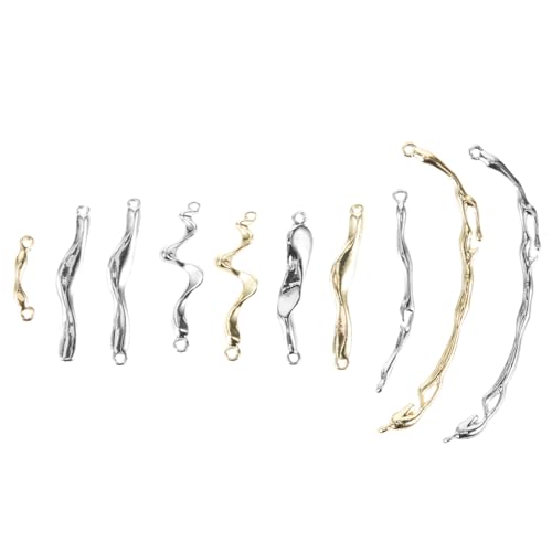 Veemoon 10Stücke Metall Schmuckanhänger DIY Bastelzubehör für Halsketten Armbänder Ohrringe und Schlüsselanhänger Robuste und Langlebige Verbindungsstücke Veemoon 10Stücke Metall Schmuckanhänger DIY Bastelzubehör für Halsketten Armbänder Ohrringe und Schlüsselanhänger Robuste und Langlebige Verbindungsstücke von Veemoon