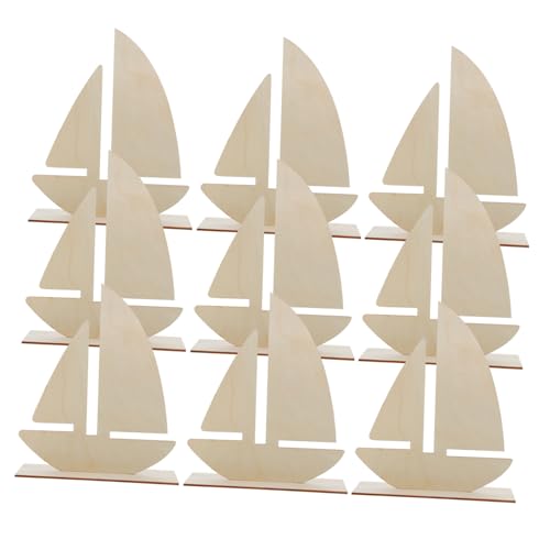 Veemoon 10Stücke Segelboot Holzscheiben DIY Bastelornamente Für Dekoration Für Kunstprojekte Geschenkideen Und Nautische Themen Veemoon 10Stücke Segelboot Holzscheiben DIY Bastelornamente Für Dekoration Für Kunstprojekte Geschenkideen Und Nautische Themen von Veemoon