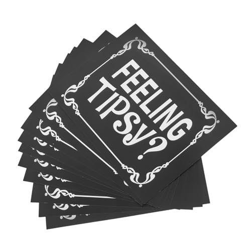 Veemoon 10Stücke Selbstklebende Feeling Tipsy Für Restaurants Wasserdichte Erinnerungsaufkleber Für Barpersonal Dekorative Für Getränke Und Service Veemoon 10Stücke Selbstklebende Feeling Tipsy Für Restaurants Wasserdichte Erinnerungsaufkleber Für Barpersonal Dekorative Für Getränke Und Service von Veemoon