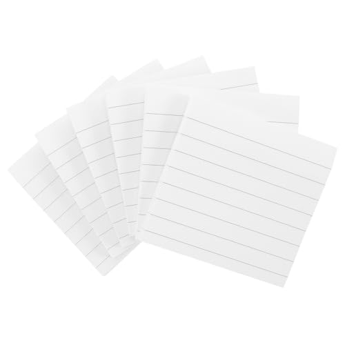 Veemoon 10Stücke Selbstklebende Notizblöcke mit Streifen Design Memo Pads für Büro Schule und Zuhause Praktische Haftnotizen für Wichtige Erinnerungen Weiß von Veemoon