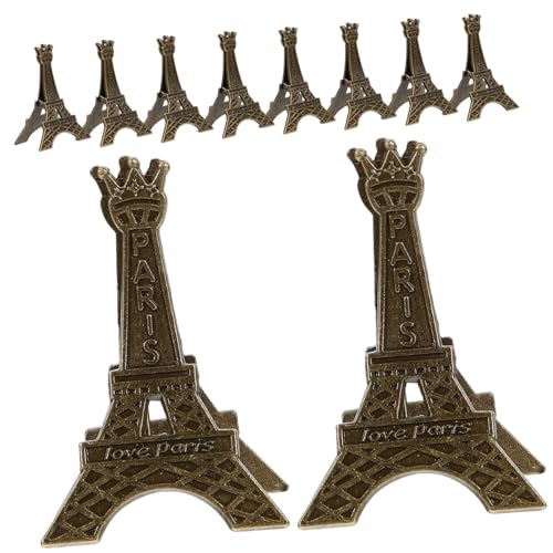 Veemoon 10Stücke Tischkartenhalter aus Eiffelturm Design Stabiler Memo Clip für Hochzeiten Tischdekoration Jubiläen und Feierlichkeiten Dekorative Tischnummernhalter von Veemoon