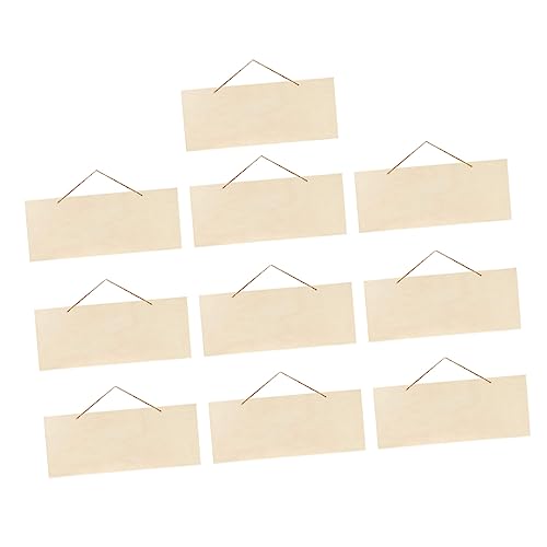 Veemoon 10Stücke Unfertige Holztafel Leere Holzplaketten für DIY Handwerk Hochwertiges Naturholz Glatte Oberfläche Dekorieren für Projekte von Veemoon