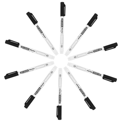 Veemoon 10Stücke Whiteboard Marker Abwischbare Schreibstifte für Büro und Schule Spitze Langlebig und Praktisch für Kreative Anwendungen von Veemoon