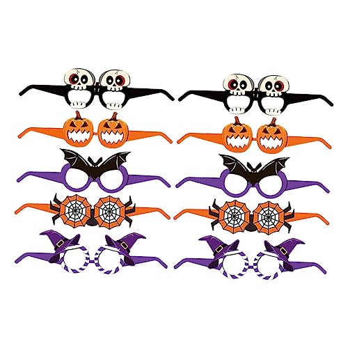 Veemoon 10stücke Teiliges Lustige Halloween-brillen Kreative Partybrillen Für Erwachsene Fotorequisiten Für Halloween-feiern Tragbare Und Leichte Dekorationen Veemoon 10stücke Teiliges Lustige Halloween-brillen Kreative Partybrillen Für Erwachsene Fotorequisiten Für Halloween-feiern Tragbare Und Leichte Dekorationen von Veemoon