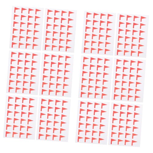 Veemoon 12 Blatt Marking Sticker Selbstklebende Klassifikationsetiketten DIY Klebeetiketten Flaggenform Rot Praktisch für Planung und Markierung Veemoon 12 Blatt Marking Sticker Selbstklebende Klassifikationsetiketten DIY Klebeetiketten Flaggenform Rot Praktisch für Planung und Markierung von Veemoon