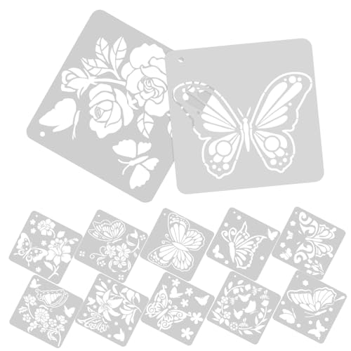 Veemoon 12 Blatt Teiliges Schmetterling Schablonen Wiederverwendbare Wandmalerei Schablonen für Kreative DIY Projekte Geeignet für Verschiedene Maltechniken und Oberflächen Veemoon 12 Blatt Teiliges Schmetterling Schablonen Wiederverwendbare Wandmalerei Schablonen für Kreative DIY Projekte Geeignet für Verschiedene Maltechniken und Oberflächen von Veemoon