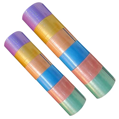 Veemoon 12 Rollen Bunte Klebebänder Perlmutt Sticky Ball Tapes für DIY Projekte Fidget für Erwachsene Einfach zu Verwenden und Tragbar Veemoon 12 Rollen Bunte Klebebänder Perlmutt Sticky Ball Tapes für DIY Projekte Fidget für Erwachsene Einfach zu Verwenden und Tragbar von Veemoon