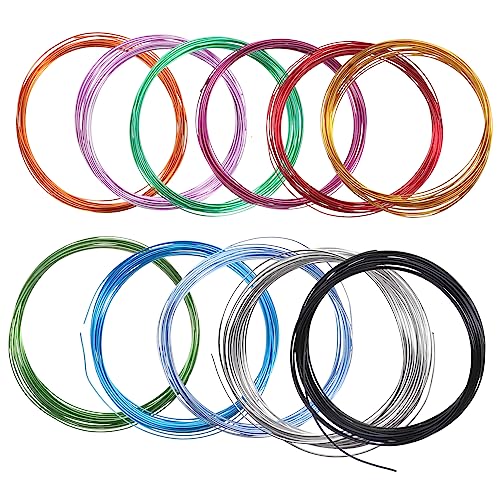 Veemoon 12 Rollen DIY Aluminium draht Material Verpackung Herstellung eloxiert Wohnung Draht zum Basteln Form Bindedraht Schneidbarer Schmuckdraht Kabelsatz Aluminiumdraht Zufällige Farbe Veemoon 12 Rollen DIY Aluminium draht Material Verpackung Herstellung eloxiert Wohnung Draht zum Basteln Form Bindedraht Schneidbarer Schmuckdraht Kabelsatz Aluminiumdraht Zufällige Farbe von Veemoon