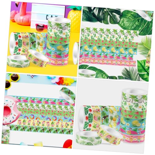 Veemoon 12 Rollen Grünes Washi Tape Dekoratives Vielseitiges Klebeband für DIY Scrapbooking Geschenkverpackung Bastelprojekte Rückstandslos Entfernbar Originelles Zubehör für Büro und von Veemoon
