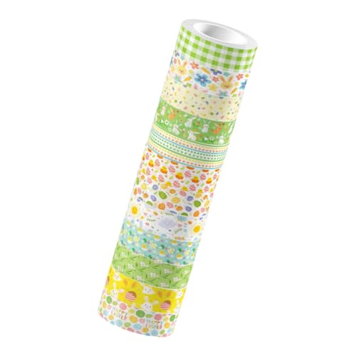 Veemoon 12 Rollen Kaninchen und Washi Tape Dekoration mit Papierband büro dekoration bürodekoration dekoringe pailettenband stickbild Bastelband selbstklebende DIY-Klebebänder Washi-Tape von Veemoon