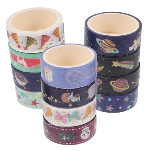 Veemoon 12 Rollen Teiliges Washi Tape Dekoratives Inspiriertes Klebeband Leuchtendes Nachtlicht für Scrapbooking DIY Handwerk Journale und Planer Bunte Muster Vielseitig Einsetzbar Veemoon 12 Rollen Teiliges Washi Tape Dekoratives Inspiriertes Klebeband Leuchtendes Nachtlicht für Scrapbooking DIY Handwerk Journale und Planer Bunte Muster Vielseitig Einsetzbar von Veemoon