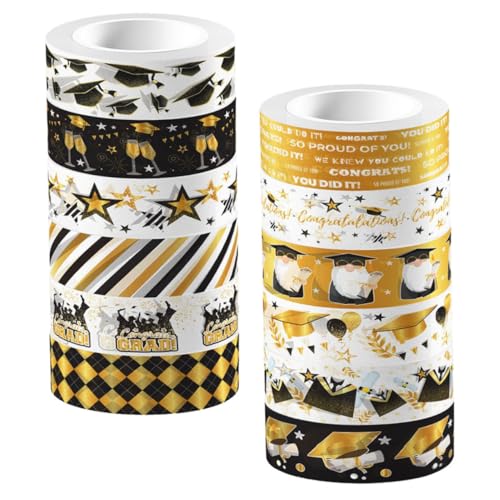 Veemoon 12 Rollen Washi Tape Diy Dekoratives Klebeband für Scrapbooking Journal und Bastelprojekte Selbstklebend Farbenfroh und Ideen Veemoon 12 Rollen Washi Tape Diy Dekoratives Klebeband für Scrapbooking Journal und Bastelprojekte Selbstklebend Farbenfroh und Ideen von Veemoon