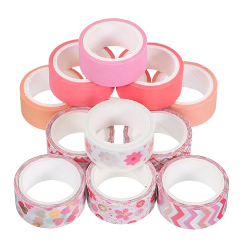 Veemoon 12 Rollen Washi-tape Saisonales Washi Tape Scrapbooking Washi Tape Vintage Washi Tape Blumen Washi Tapes Klebeband Für Scrapbooking Bastelband Wickelband Tagebuchband Papier von Veemoon