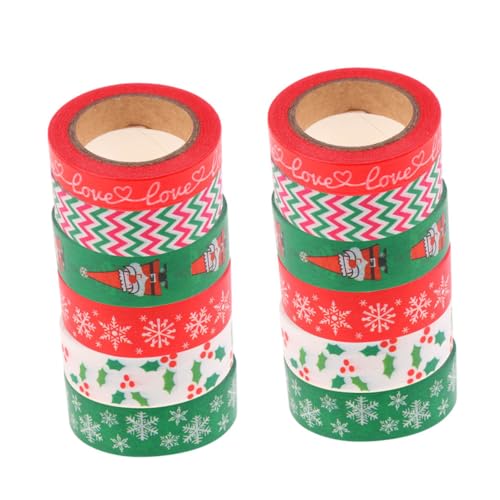 Veemoon 12 Rollen Weihnachtsband the washi tape weihnachtsbasteln weihnachtsdekoration washi-tape santa c Dekorationen wickeln Dekoratives Washi Tape Klebeband mit Washi-Punkten Papier Veemoon 12 Rollen Weihnachtsband the washi tape weihnachtsbasteln weihnachtsdekoration washi-tape santa c Dekorationen wickeln Dekoratives Washi Tape Klebeband mit Washi-Punkten Papier von Veemoon