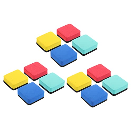 Veemoon 12 Stck Magnetischer Whiteboard Radierer Kleine Tragbare und Waschbare Tafelwischer mit Magnet für Schule Büro und Zuhause Ergonomisch und Platzsparend von Veemoon