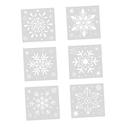 Veemoon 12 Stck. Teiliges Weihnachts Schneeflocken Schablonen Wiederverwendbare Diy Malvorlagen für Fenster Wand Karten Stoffmalerei Bastelprojekte Geeignet für Erwachsene Veemoon 12 Stck. Teiliges Weihnachts Schneeflocken Schablonen Wiederverwendbare Diy Malvorlagen für Fenster Wand Karten Stoffmalerei Bastelprojekte Geeignet für Erwachsene von Veemoon