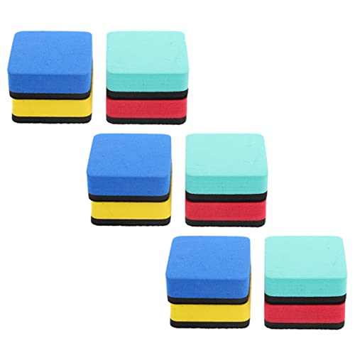 Veemoon 12 Stck. Whiteboard-radierer Whiteboard Trocken Abwischbar Radiergummis Trockener Tafelwischer Mini-whiteboard Klein Groß Tipp Büro Wischen Bretter Kreide Planke Eva von Veemoon
